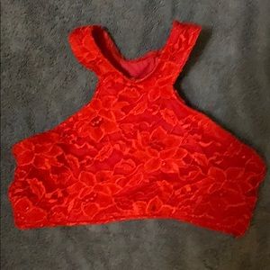 Capezio stoned competition bra top